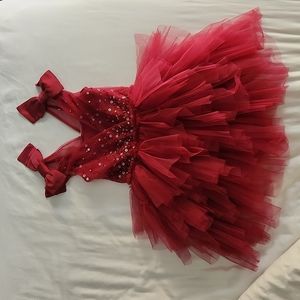 Tutu Du Monde Noelle Tutu Dress, 2/3yr, Crimson
